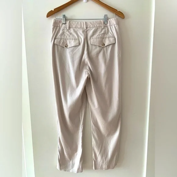 BABATON Linen Blend Khaki Casual Pants Aritzia - Picture 4 of 6